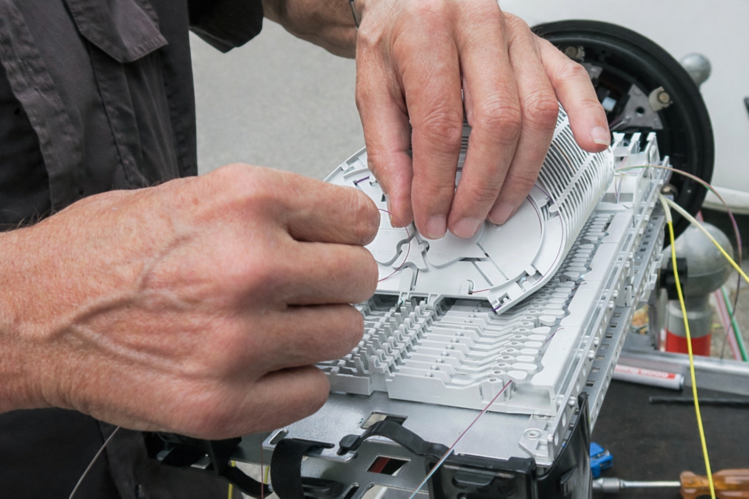 NE4 Glasfaserinstallation